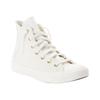 Sneaker CONVERSE "CHUCK TAYLOR ALL STAR GOLD LUXE", Gr. 38,5, weiß (egret, metallic light gold), Leder, sportlich, Schuhe