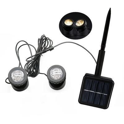 TEMU 1 Head/2 Heads/ Solar Underwater Light Lawn Lamp Spotlight Image