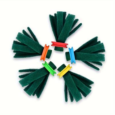 TEMU 5pcs/10pcs Spawning Mop, Fish Breeding Mop, Decorative Fish Spawning Bed, Suitable For Aquarium Aquarium Egg Spawning Aquarium Accessories Mop Aquarium Feeding Supplies, Without Battery Image