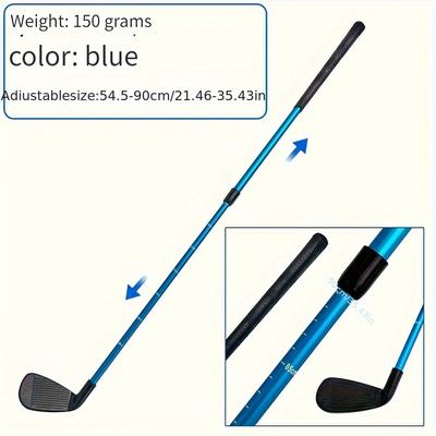 "TEMU Adjustable Golf Chipping Trainer 22-37" - Lightweight Abs Club For Beginners, 5 Colors, Youth & Adult Practice" Image