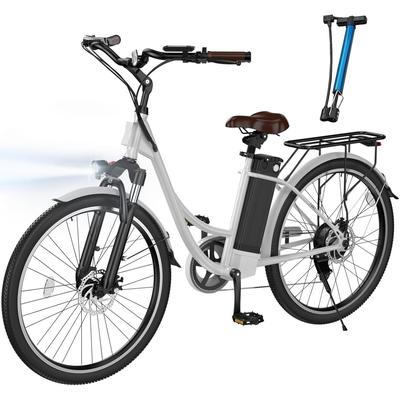 TEMU U2 Electric Bike With Removable 36v 13ah Battery, Pedal Boost Mode, 26-inch E-bike With 7-, Range, 250w, Max 25km/h, For , Commuting & Travel, Exercise Image