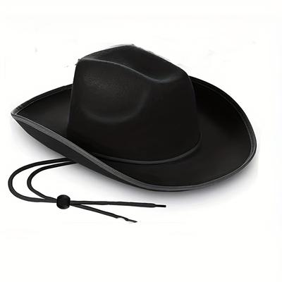 TEMU 1 Retro Wide-brimmed Hat, In Multiple Colors, , Decorative Dress, Western Style, Suitable For Festival Parties, Role-playing, Competitive Performances And Other Image