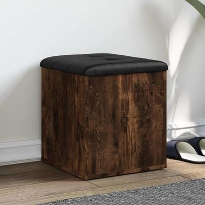 TEMU Bench With Storage Space Smoked Oak 42x42x45 Cm Wooden Material Image