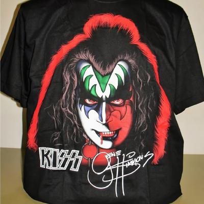 "TEMU Men's Retro 1978 Kiss Graphic T-shirt - Black Casual Short Sleeve Cotton Tee With "" Print, Machine Washable, Fans And Collectors, Apparel | Classic Round Neckline | Shirt, T Shirt" Image