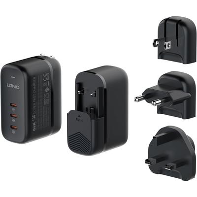 TEMU Coastech 65w Fast Charger Usb-c, 3-port Fast Charging Adapter, Fast Charging Device Package, 1x Fast Charger 3x Plugs, Compatible With Iphone 16 Pro Max, Galaxy S24 Ultra, Macbook M1/m2/m3/m4 Image