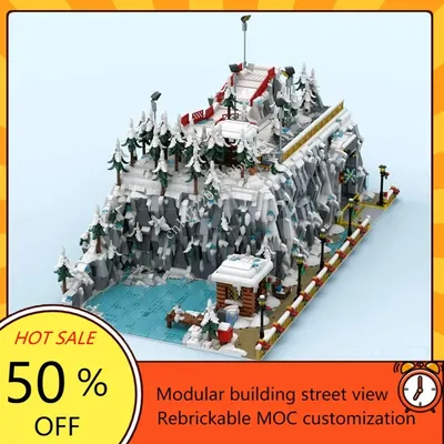 5412PCS Winter Bay Modulare MOC Kreative street view Modell Bausteine Architektur DIY Bildung Image