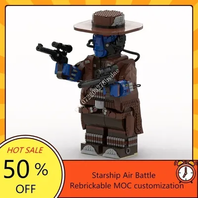 MOC Raum Schlacht Helm Serie Cad Bane Mega Abbildung Modell Bausteine Technologie Ziegel DIY Image