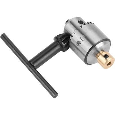 Mini-Reitstock-Bohrfutter für Metalldrehmaschinen, Kegelaufnahmefutter und Schlüssel Image