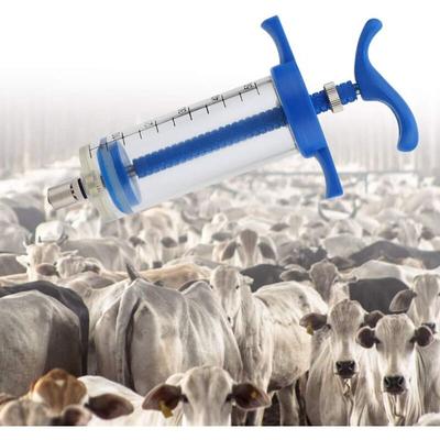 Wiederverwendbare Tierspritze Veterinärspritze 50ML Stahl-Kunststoff-Spritze für Image