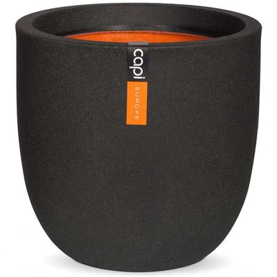 Pflanzgefäß Urban Smooth Rund 35x34 cm Schwarz KBL932 Capi Image