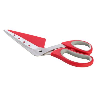 Allgrill Pizzaschere 27 cm Pizzaschneider Edelstahl/Kunststoff rot/grau Image