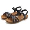 Sandale LASCANA "Sandalette, Sommerschuh", Damen, Gr. 45, schwarz, Obermaterial: 100% Rindsleder. Decksohle: 100% Rindsleder. Laufsohle: 100% Synthetik, unifarben, casual, Schuhe, aus Leder