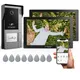 TMEZON Videocitofono WiFi a 2 fili, touch screen da 7'', videocitofono 1080P, rilevamento del movimento umano, scheda TUYA/RFID