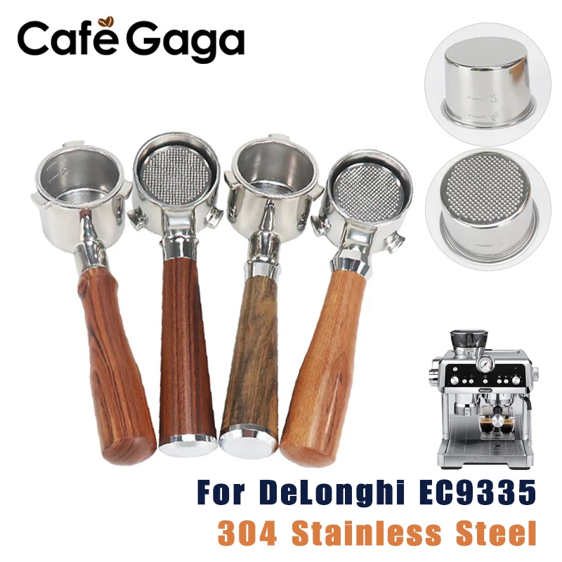 51 mm Kaffee-Siebträger ohne Boden, nackt für Delonghi La Specialista EC9335 EC9155 9-Serie, Espresso-Zubehör, Barista-Werkzeuge Image