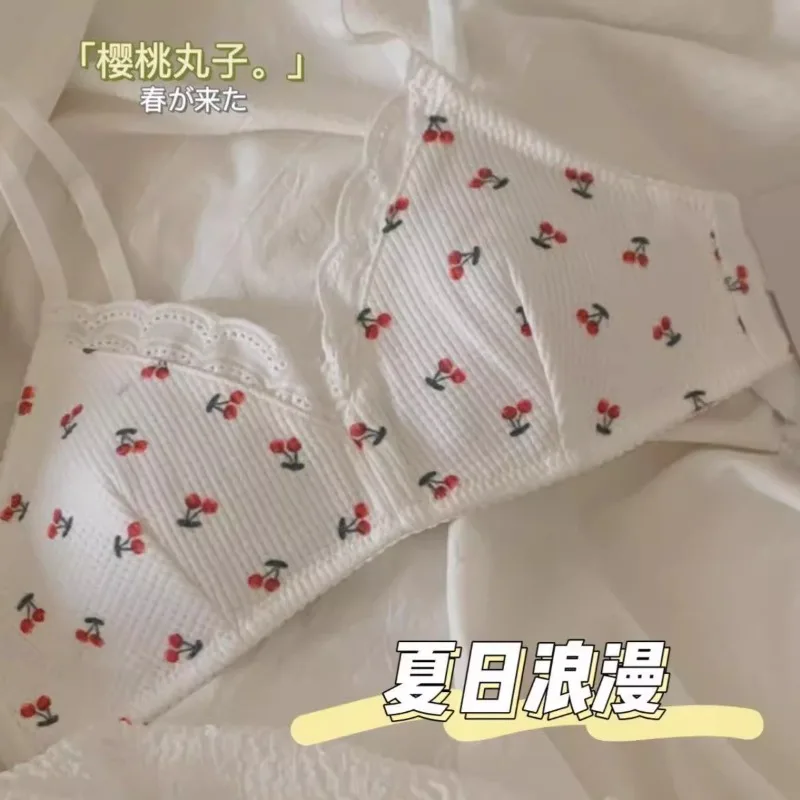 MOYISU Japanischer minimalistischer BH – nahtlos glatt | Einfarbiger Sommer-Studenten-BH | Schlankmachendes Design für große Brüste bis kleine Brüste Image