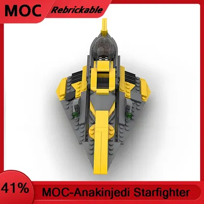 NEUE MOC Star Battle Anakin's Jedi Starfighters Geändert Version Bausteine Montieren Ziegel DIY Image