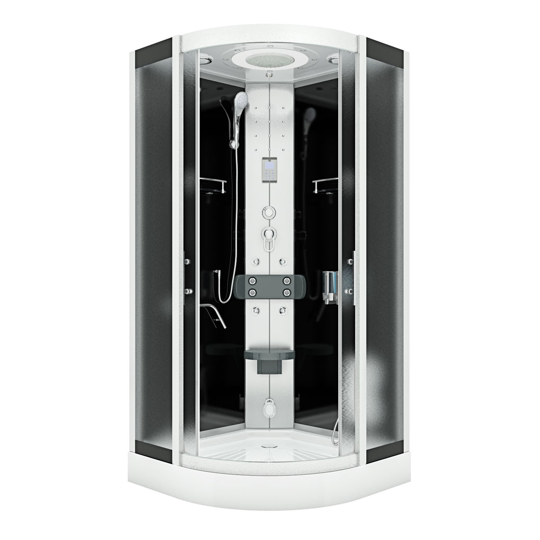 AcquaVapore Komplettdusche Duschkabine Fertigdusche Dusche D58-13M0 90x90 cm ohne 2K Scheiben Versiegelung Image