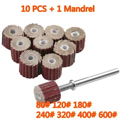 10PCS for Dremel Accessories Sandpaper Sander Board Polishing Wheel Sander Board Shutter Polishing Wheel for Rotating Tools