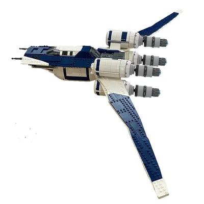MOC Space War U Wing Raumschiff 1796 Stück Bausteine Militärmodellbausatz SciFi Sammlerstück Image