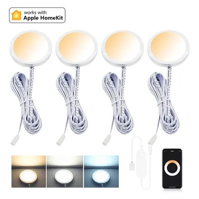 Homekit WiFi CCT LED Under Cabinet Light Counter Closet Furniture Shelf Lighting Dimmable Wardrobe Showcase Bookcase Lamp Kit
