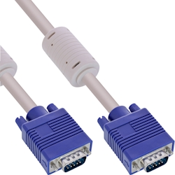 InLine® S-VGA Kabel, 15pol HD Stecker / Stecker, grau, 1,5m Image