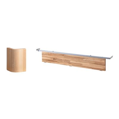 Hasena Füsse Eviron 2er-Set / 25 cm / 140 cm / Wildeiche natur, gebürstet, geölt Image