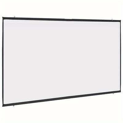 TEMU Nylon 108-inch X 16:9 Projector Screen, Wall Hanging, With - Presentations Image
