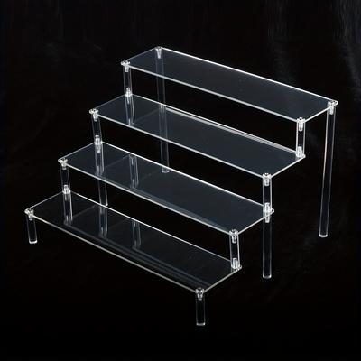 TEMU 4-tier Acrylic Display Stand - Perfume, Cupcakes & Art Supplies | For Home Decor Image
