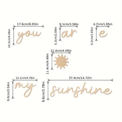 "TEMU " Boho Wooden Wall Art With Sun Motif - Reusable Decor For ' Bedrooms & Playrooms, Featuring A Chair And A Book, Home Decoratio" Image