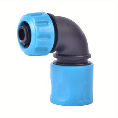 TEMU Durable Plastic Garden Hose Elbow Connector - Universal Water Hose Adapter For Irrigation Systems, Secure Faucet Connection With Easy-install Design, Ideal For Lawn And Garden Image