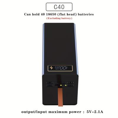 TEMU Diy Power Bank 18650 Soldering Charge Power Bank Case No Battery Image