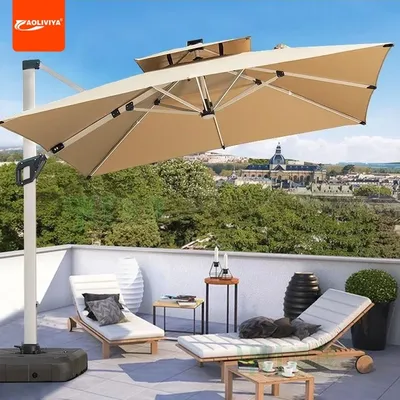 AOLIVIYA Parasol Outdoor Umbrella Garden Umbrella Garden Terrace Large Sun Umbrella Shed Outdoor