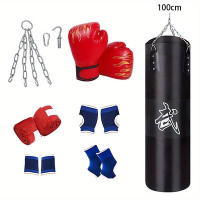 TEMU Gloved Boxing Training Sandbag, Ideal For Home Gyms, Mixed Martial Arts, Taekwondo, Boxing, Karate, Muay Thai, Taekwondo, And Sports Equipment