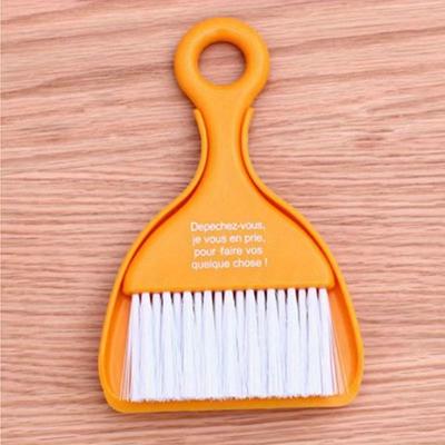TEMU 1pc Handheld Cleaning Brush And Dustpan Set - Manual, Sturdy Plastic Bristles, Ideal For Desk, Sofa, Furniture, Kitchen, Travel, Camping - No Batteries Required Image