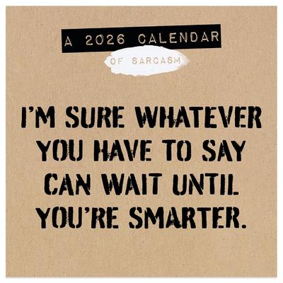 2026 Tf Publishing Humor & Comics Mini Monthly Wall Calendar, 7" X 7", Anti-Affirmations, January To December