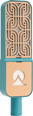 Ohma World Motif Condenser Teal & Apricot