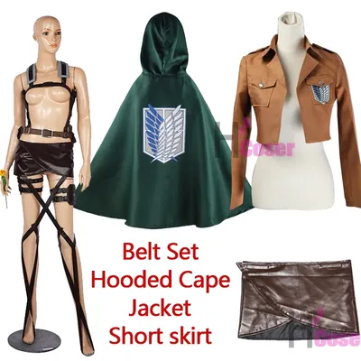 Attack on Titan Der Aufklärungstrupp Cosplay Kostüme Shingeki No Kyojin Eren Yeager Mikasa Ackerman Image