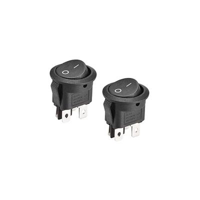 Gotrays - Boot Wippschalter Rund 4Pin ein/aus ac 250V/6A 125V/10A 2St Image