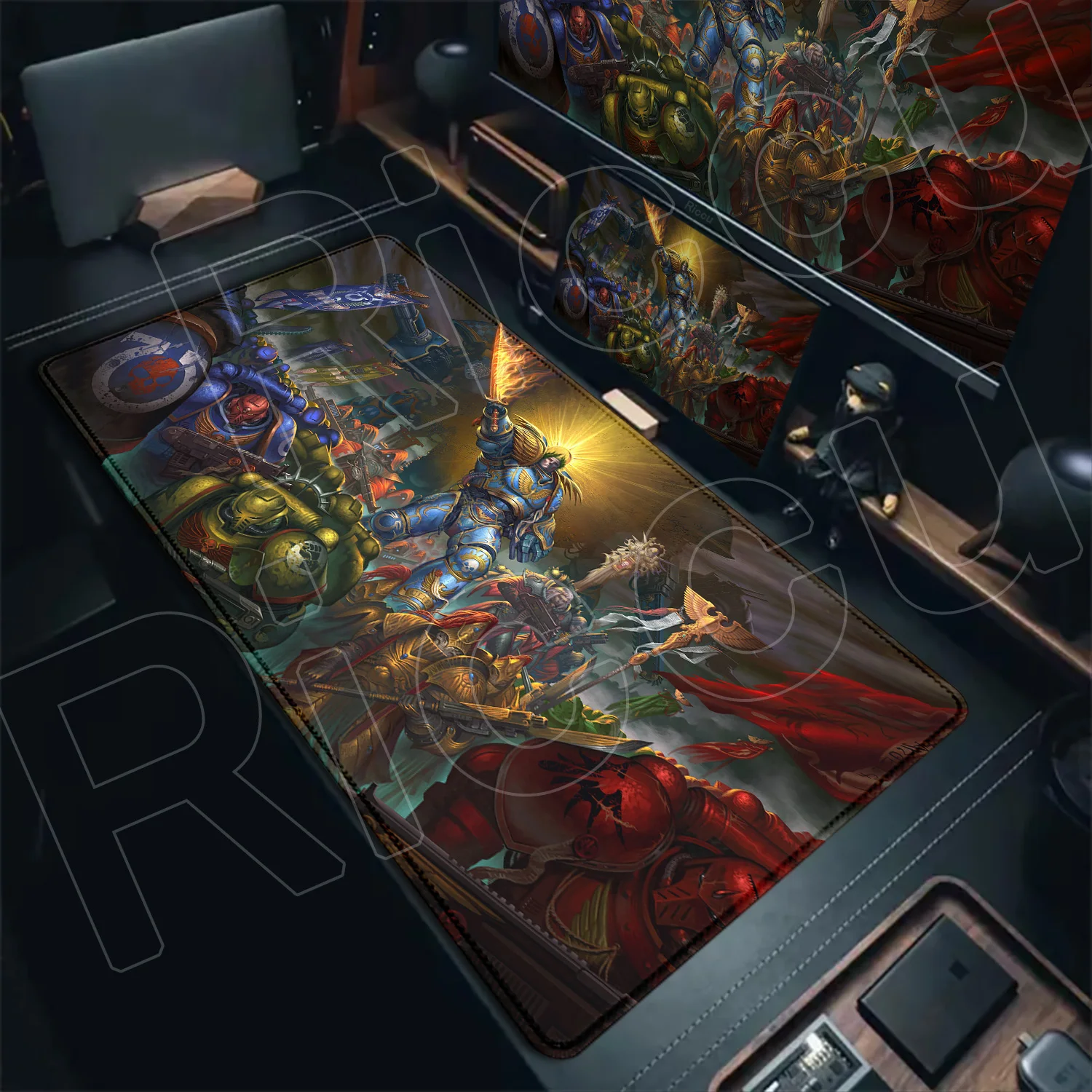 Gaming Mouse Pad W-Warhammer 40k Computer Gamer Keyboard Desk Mats Offices Accessories 400x900mm Pc Rubber Anti-slip Base Carpet