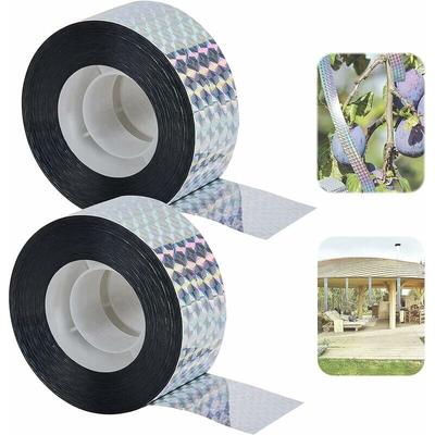 Rosemary - LaBlanc – Reflektierendes Vogelabwehrband, 2 Rollen Anti-Vogel-Klebeband,