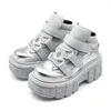 Knöchel Rock Stiefel 2025, Damen-Turnschuhe, neue Punk-Stil, Damenschuhe, Gothic-Schnürung,