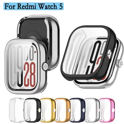 TPU Protector Case For Redmi Watch 5 All-Inclusive Full Screen Protective Watch Cover Durable and Soft Shell For Redmi Watch 4
