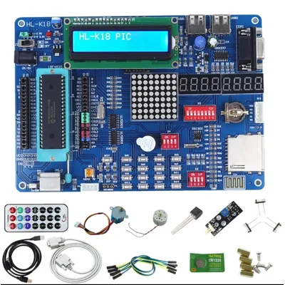 Pic development board pic18f4520 mikro controller learning board HL-K18 experimental board integrierter kit2 emulator Image