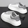 Fashion Men Skateboarding shoes Casual Sport Shoes Platform Sneakers Outdoor Breathable White