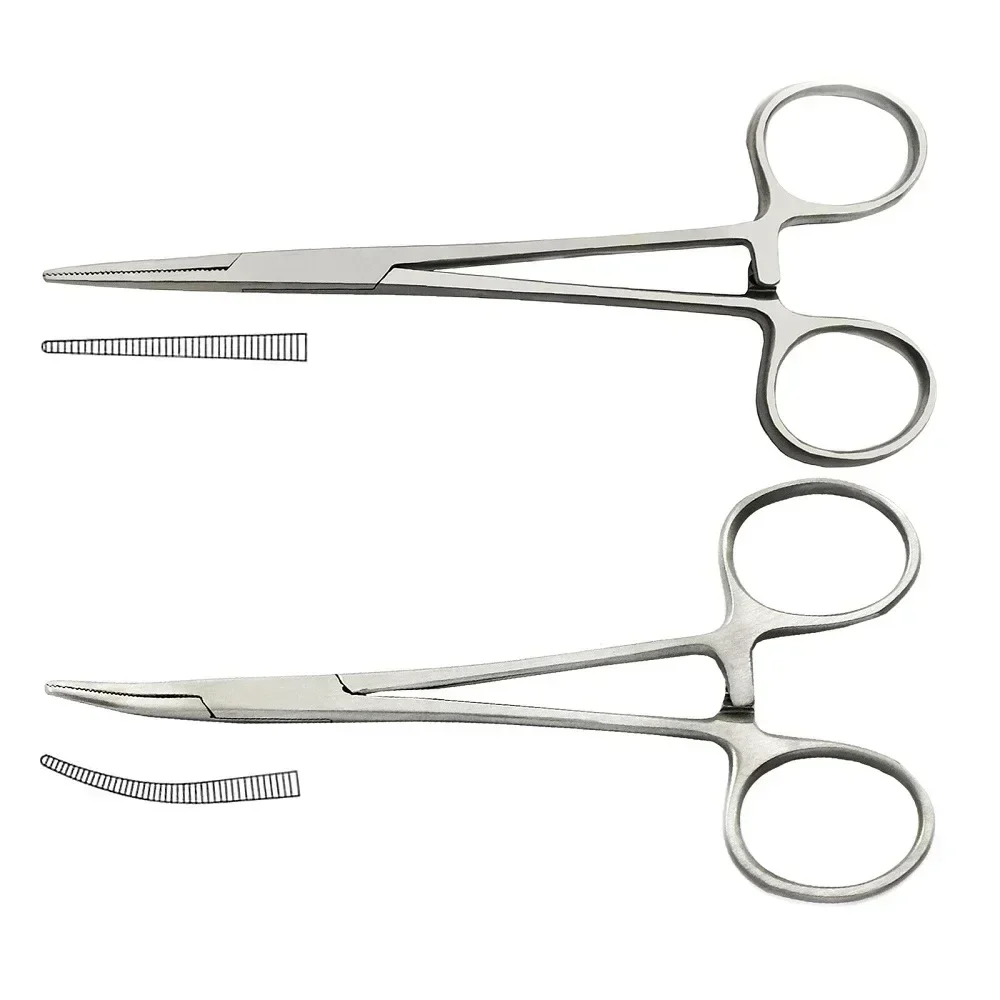 1 pz strumento manuale pinza emostatica morsetto per peli di animali domestici pinze di bloccaggio da pesca strumenti per epilazione strumento di taglio a punta curva/dritta