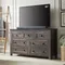 T4TREAM Farmhouse 7 Drawers Dresser for Bedroom, Wood Rustic Dresser Tv Stand, Storage Dressers
