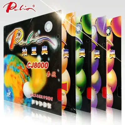 Original Palio CJ8000 Sticky Table Tennis Rubber Pips-In Palio CJ8000 2.2mm Ping Pong Sponge Racket Coverings ITTF Approved
