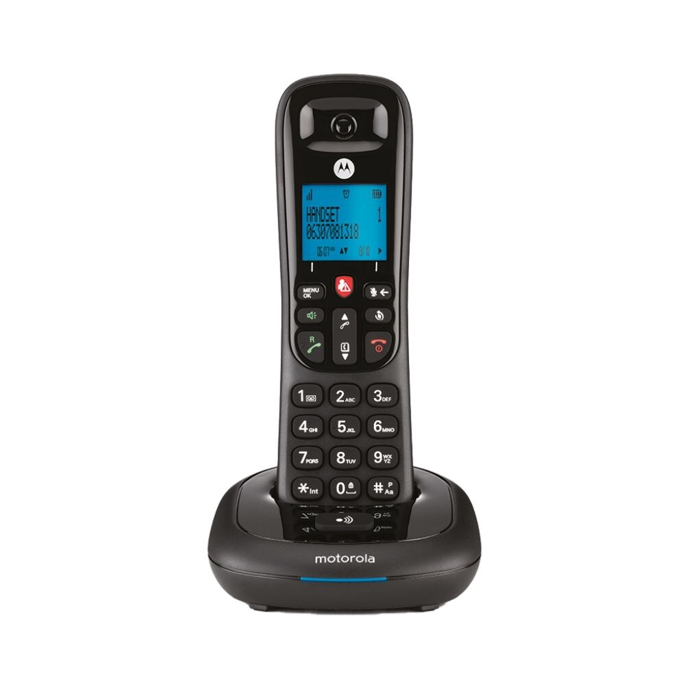 Motorola CD4001 DECT-Telefon, Anrufsperre, 50 Kontakte, beleuchtetes Display, Freisprecher Image
