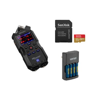 Zoom H4essential 4-Track 32-Bit Float Portable Audio Recorder with Essentials Ki H4ESSENTIAL