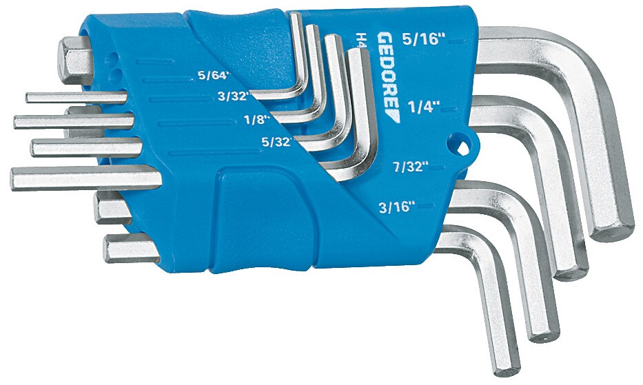 GEDORE Winkelschraubendreher-Satz im Halter 8-teilig 5/64-5/16AF, H 42-88 A Image